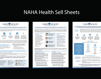 NAHA Health Sell Sheets