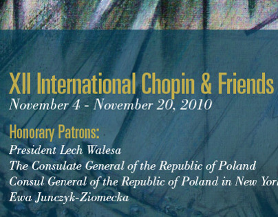 XII International Chopin & Friends Festival Program
