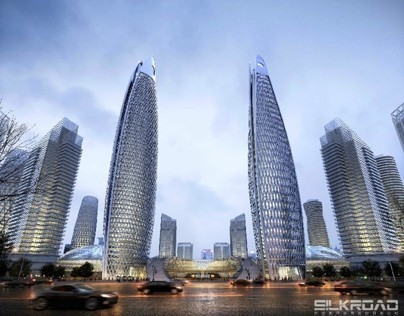 3D Architecture Rendering - High Tower