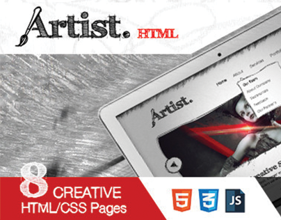 Artist Sketch Responsive HTML Template