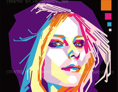 Avril with limited colour in WPAP