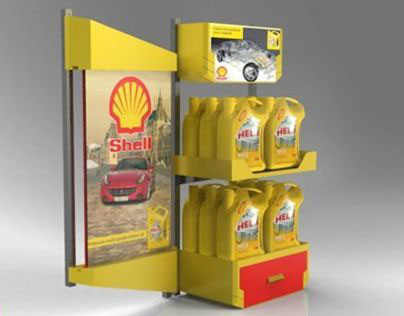 Shell modular shelving unit