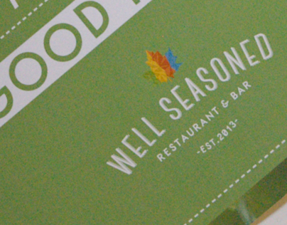 Well Seasoned, Restaurant & Bar. Branding & Identity