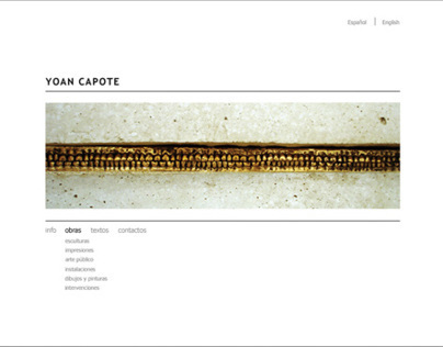 website of the artists ›Yoan and Ivan Capote‹