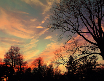 Cold Sunset over Lexington.