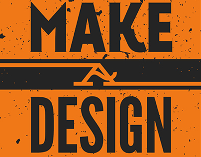 «Make a design» poster
