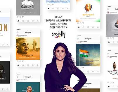 design Sardar Patel jayanti greeting, post & story wish