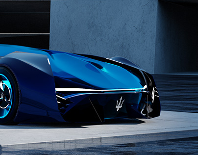 Hyper Electric Car Concept - Aquamarine