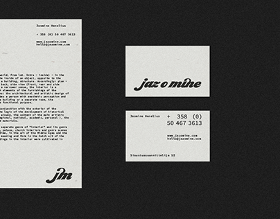 JAZ O MINE / interior designer identity