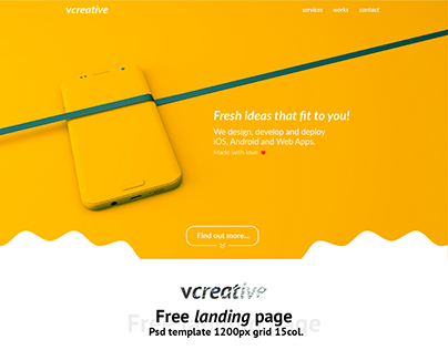 vcreative - Free landing page