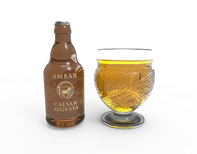 Ambar's beer glass