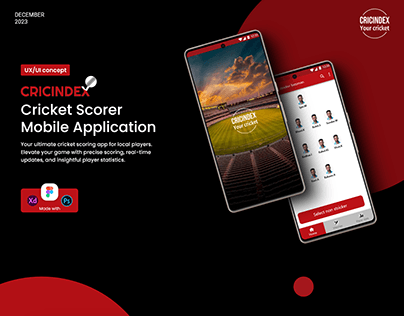 Cricindes Cricket Scorer App | UI & UX