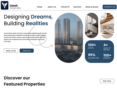 Project thumbnail - Architecture Firm Website: HOMEPAGE