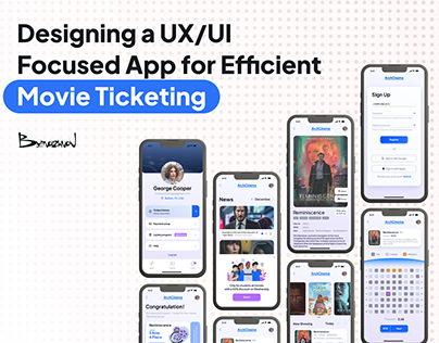 Project thumbnail - Designing a UX/UI App for Efficient Movie Ticketing