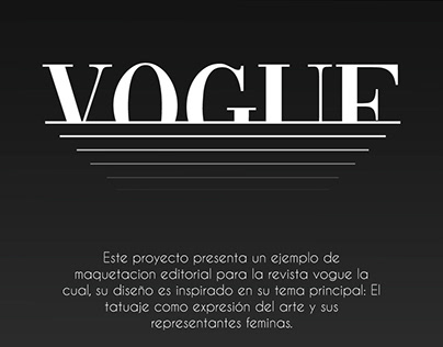 Editorial - Vogue
