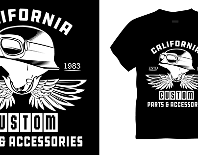 California custom t-shirt design