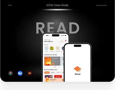 Read - A Ebook & Audio Book App UI/UX Case Study