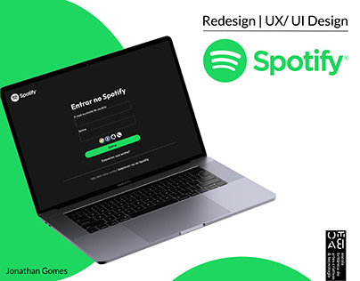 Redesign Spotify tela de login - Figma em 2 dias