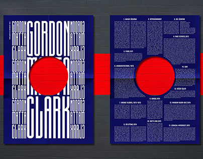 Gordon Matta-Clark/Poster Design