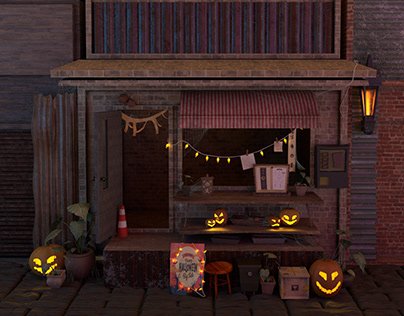 Halloween 3D environment