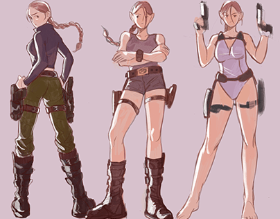 Lara Croft Character Study