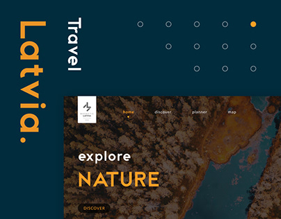 Website design concept • Latvia Travel