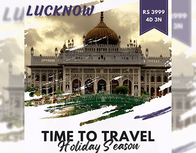Project thumbnail - Tourism Poster Design (Lucknow)
