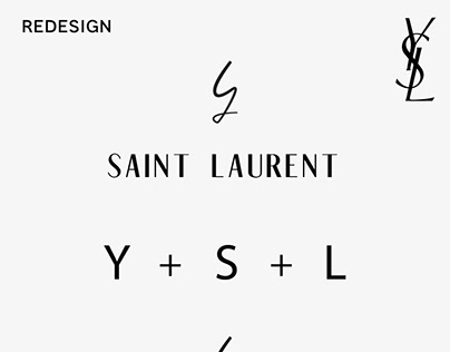 Project thumbnail - Saint laurent logo Redesigned