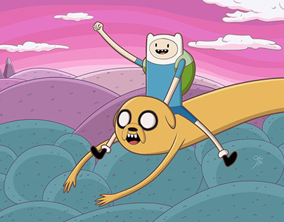 Jake and Finn in the land of joy