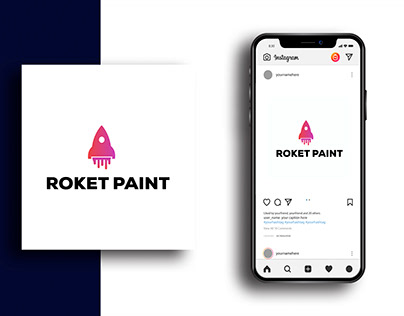 Roket Paint - Logo Design, icon design, brand logo