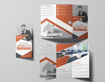 Business Trifold, or Company Brochure, Design Template