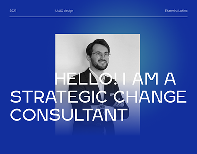 Personal website for a change consultant