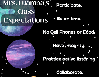 Planets Theme: Classroom Expectations