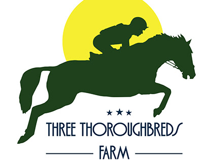 3 Thoroughbreds Farm - Horse Farm Logo