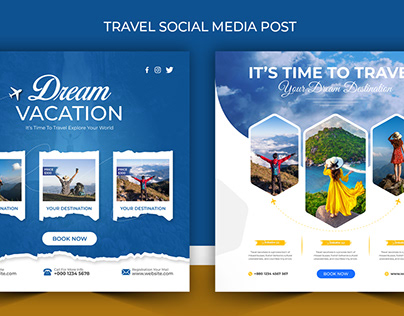 Travel social Media Post Design