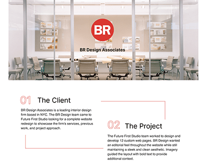BR Design Associates Website Redesign