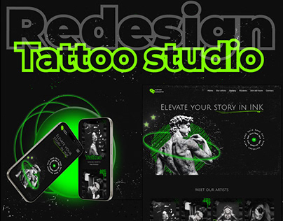 Tattoo studio|Website redesign