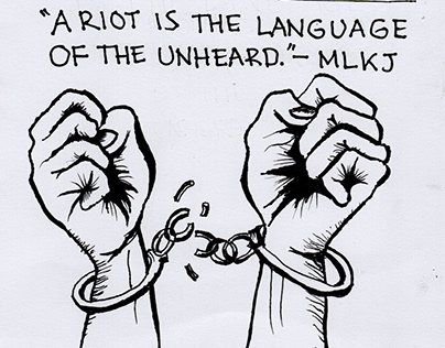 Drawing - A Riot