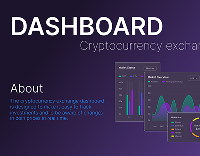 Dashboard crypto exchange UI/UX Design