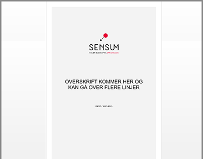 Sensum - MS Word templates