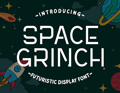 Space Grinch - Futuristic Display Font