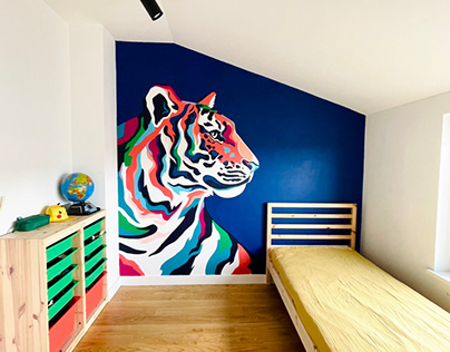 Tiger mural
