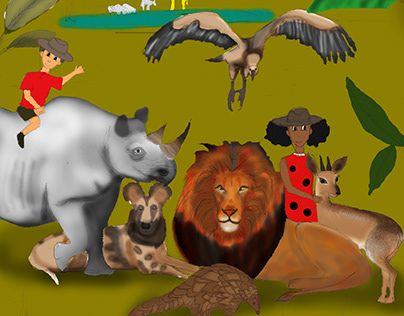 (Draft-In progress) Animal Park_Children's book cover