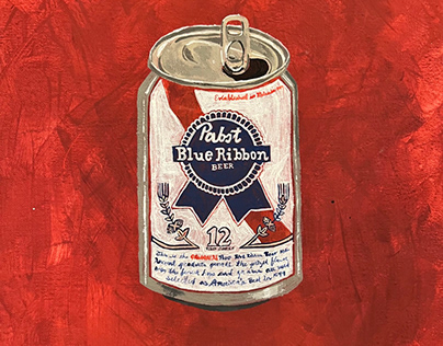 Pabst Blue Ribbon Painting for Joel