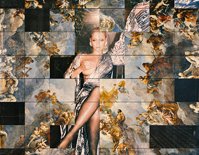 Beyonce x Renaissance - tiled collage