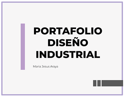 Portafolio - Diseño Industrial