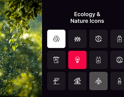 Ecology & Nature Icons Library