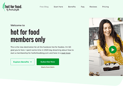 Hotforfoodblog - Food Membership Design & Development