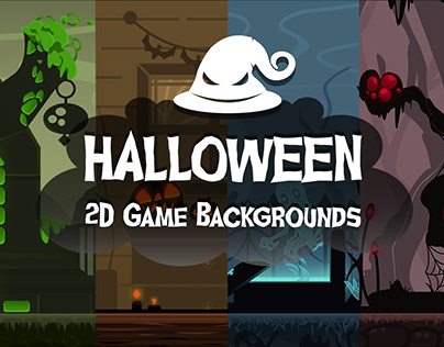 Free Halloween 2D Game Backgrounds