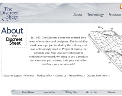 The Discreet Sheet Web Design Package